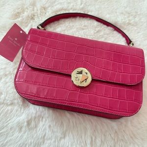 Kate spade embossed crossbody hot pink